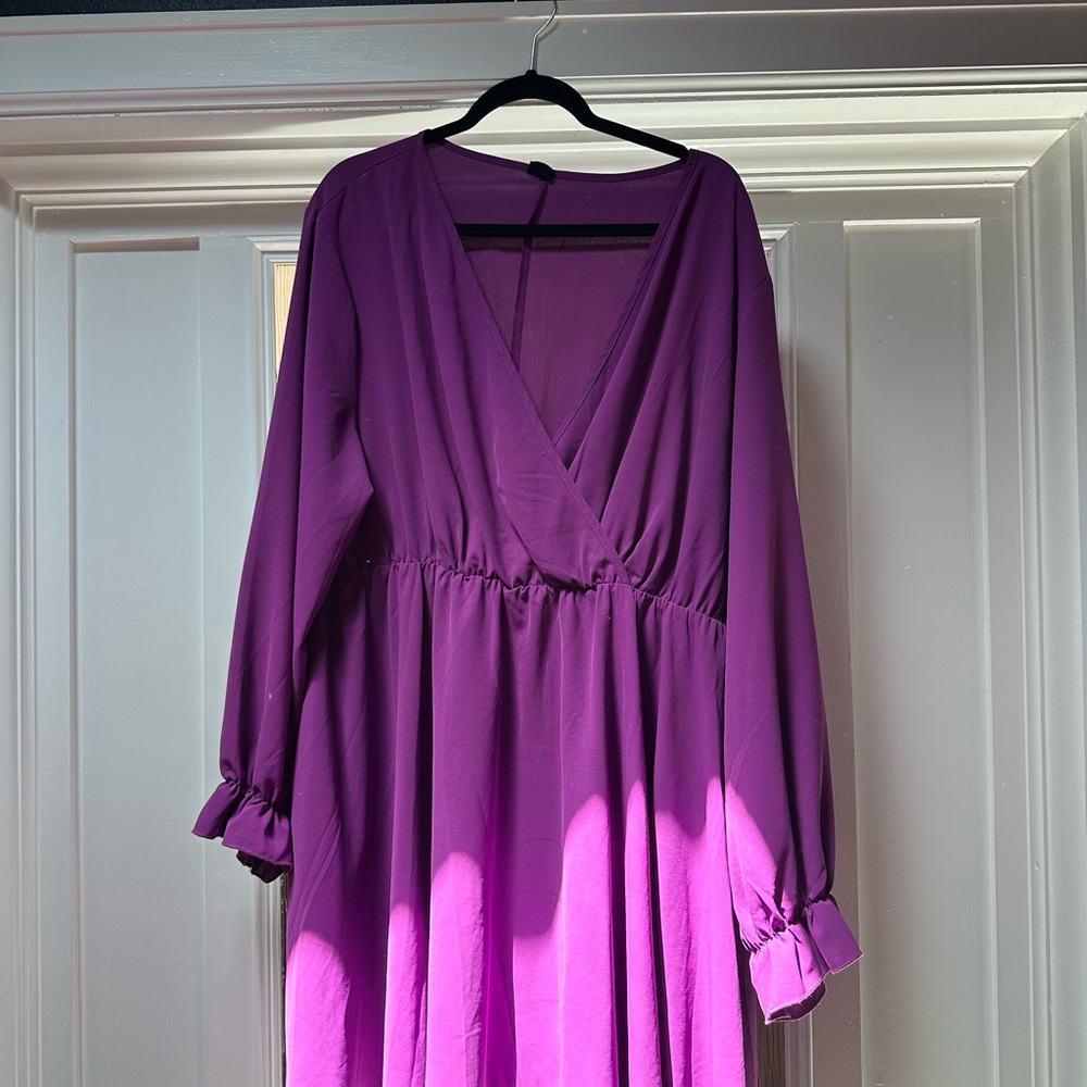 Elegant Purple Women's Dress